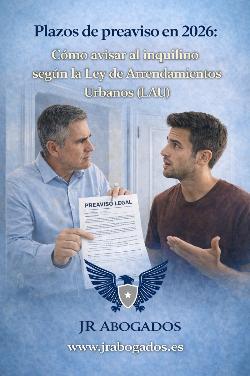 Plazos de preaviso en 2026: Cómo avisar al inquilino según la Ley de Arrendamientos Urbanos (LAU)